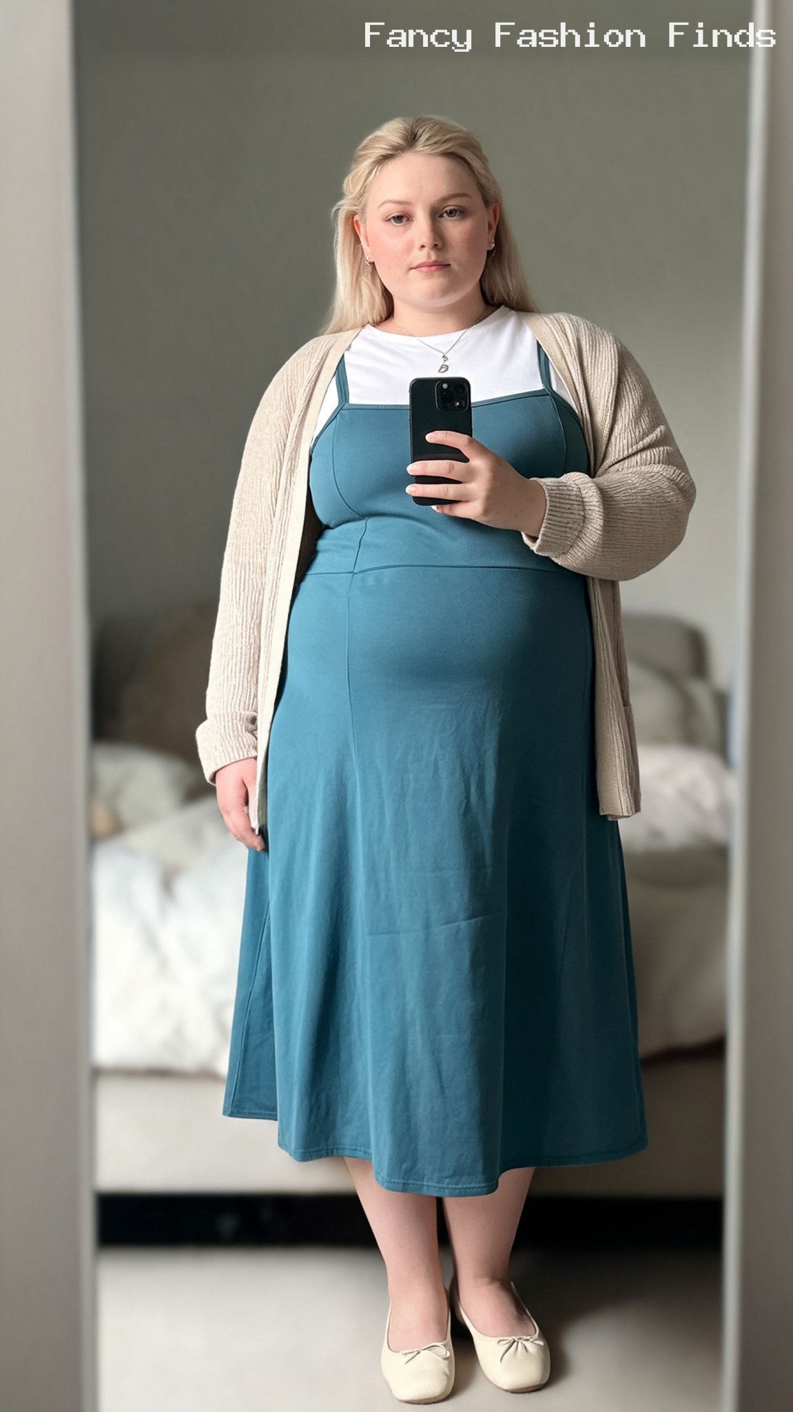 Layered Jersey Slip Dress - 20 Comfy Plus Size Outfit Ideas for Stylish Days at Home