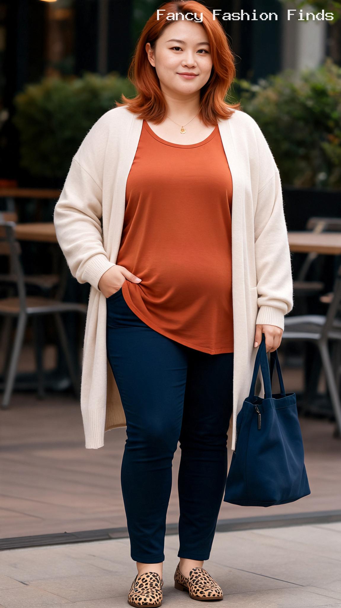 Tunic and Slim Ponte Pants - 20 Cute and Comfy Shopping Outfit Ideas for Plus Size Women