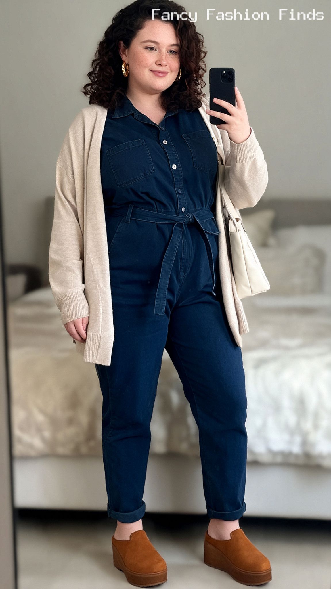 Belted Utility Jumpsuit - 20 Cute Casual Outfit Ideas for Plus Size Women This Season