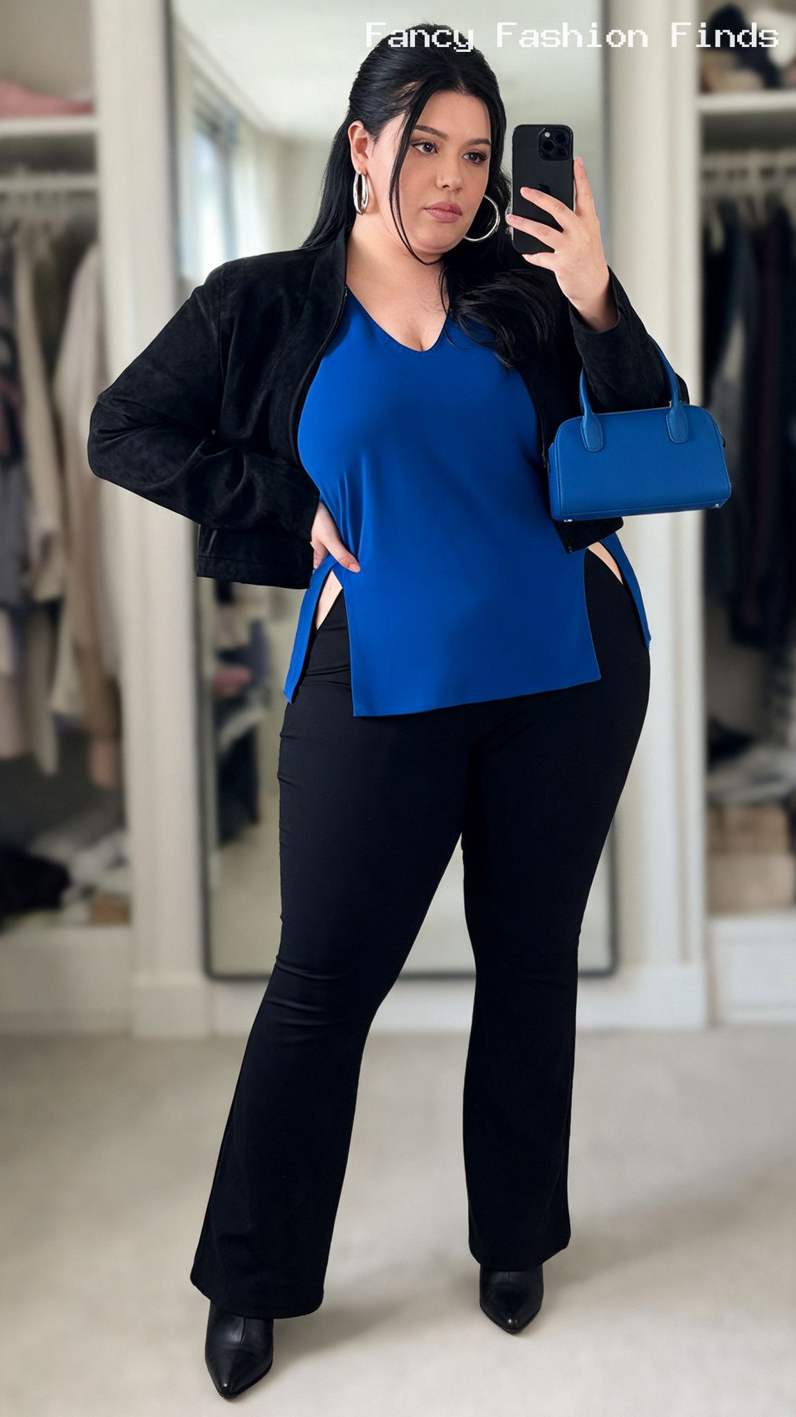 Ponte Flares and Tunic - 20 Cute Casual Outfit Ideas for Plus Size Women This Season