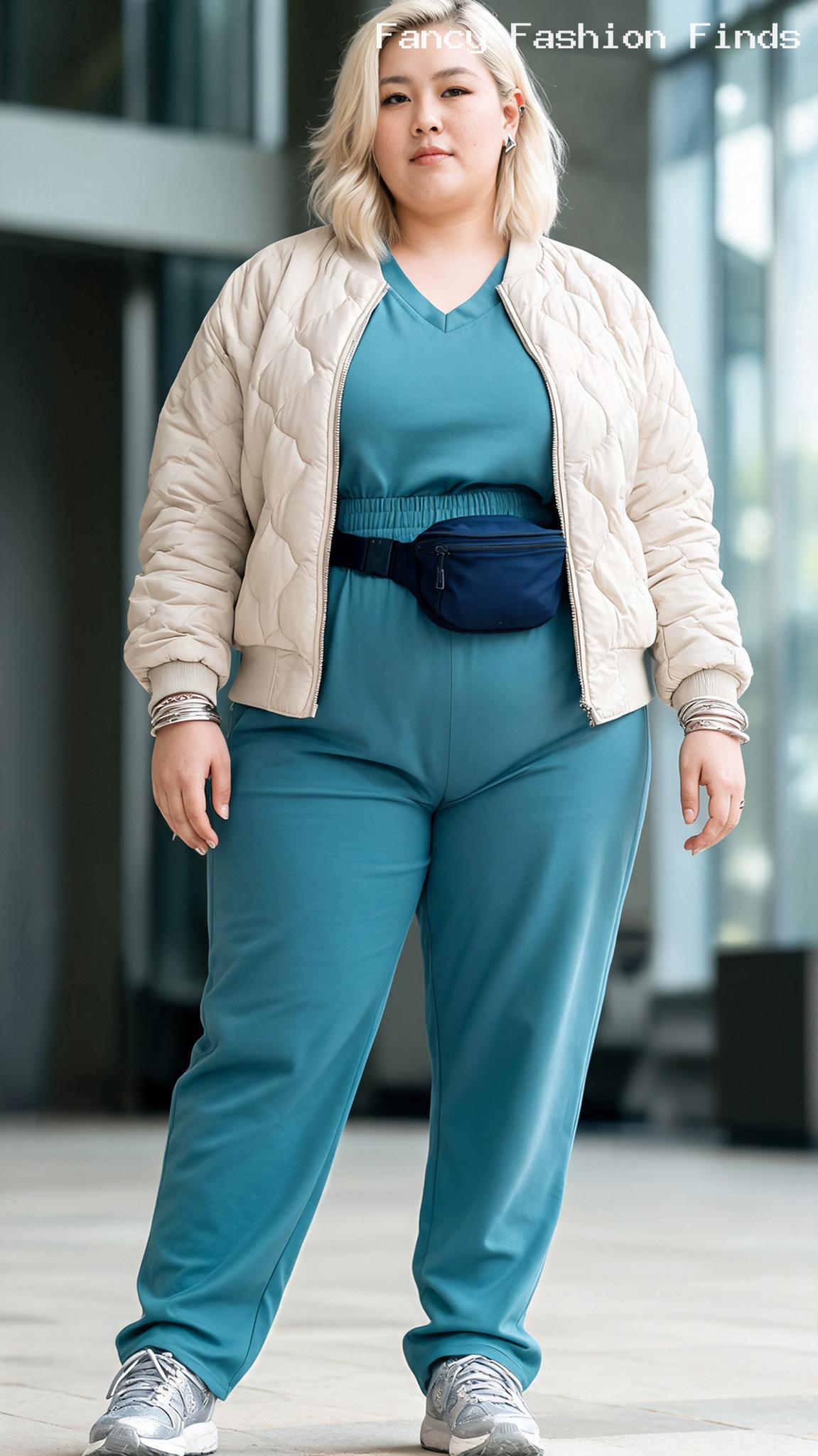Jersey Jumpsuit and Bomber - 20 Cute Plus Size Road Trip Outfits for Every Kind of Stop