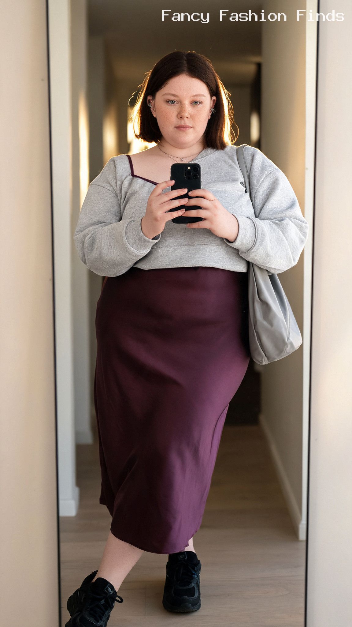 Slip Dress and Sweatshirt - 20 Cute Plus Size Road Trip Outfits for Every Kind of Stop