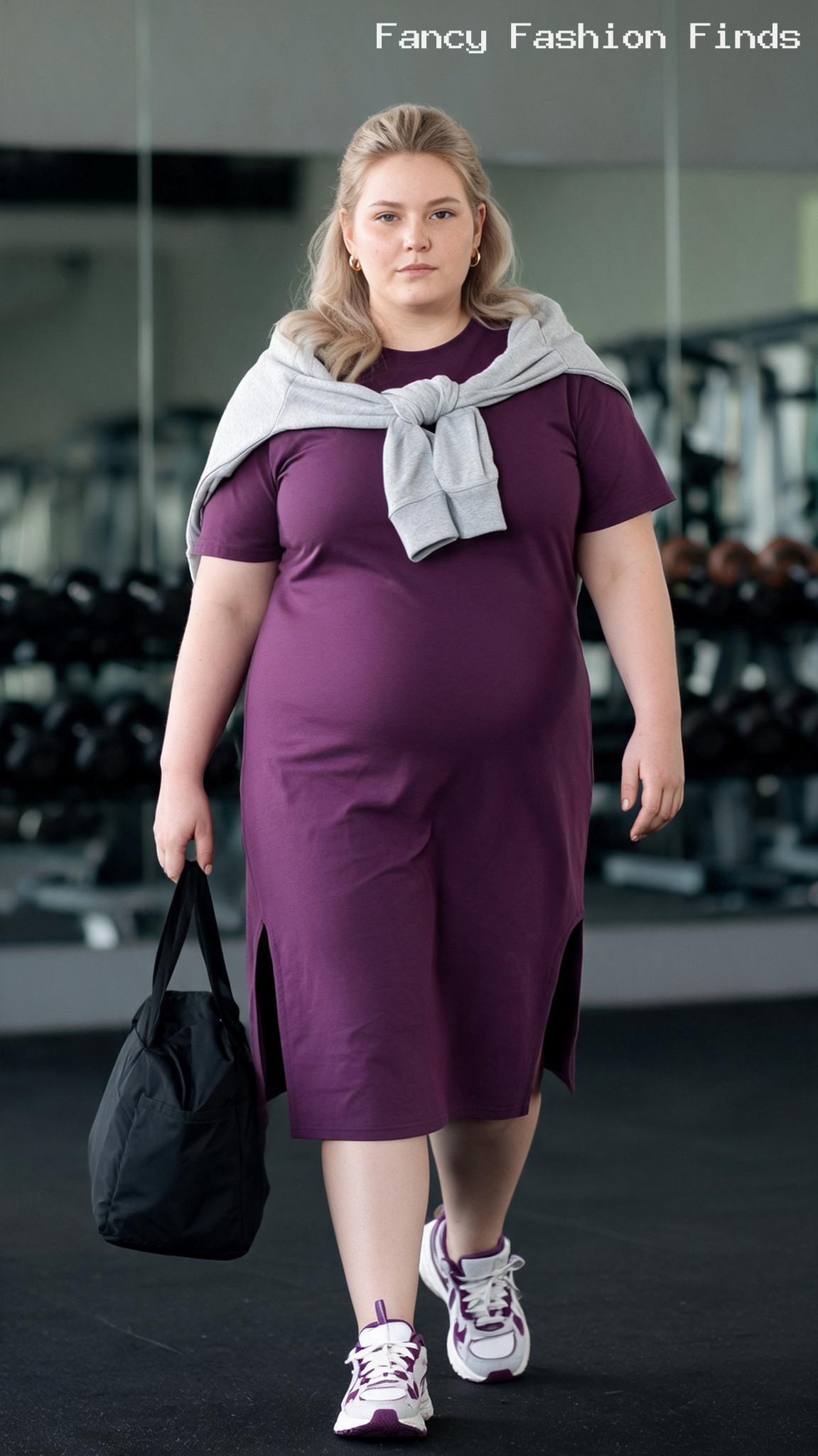 Active Midi Dress - 20 Effortless Plus Size Outfits for Running Everyday Errands