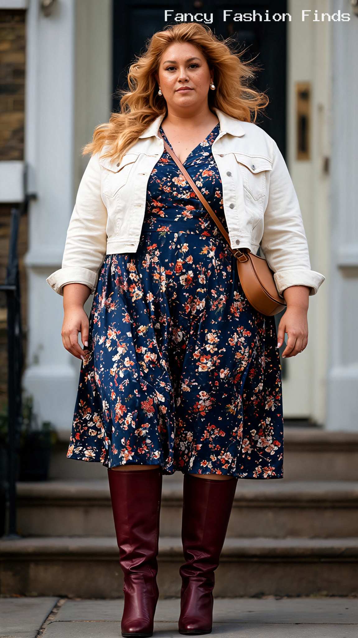 Floral Tea Dress - 20 Seriously Cute Coffee Date Outfits for Plus Size Women