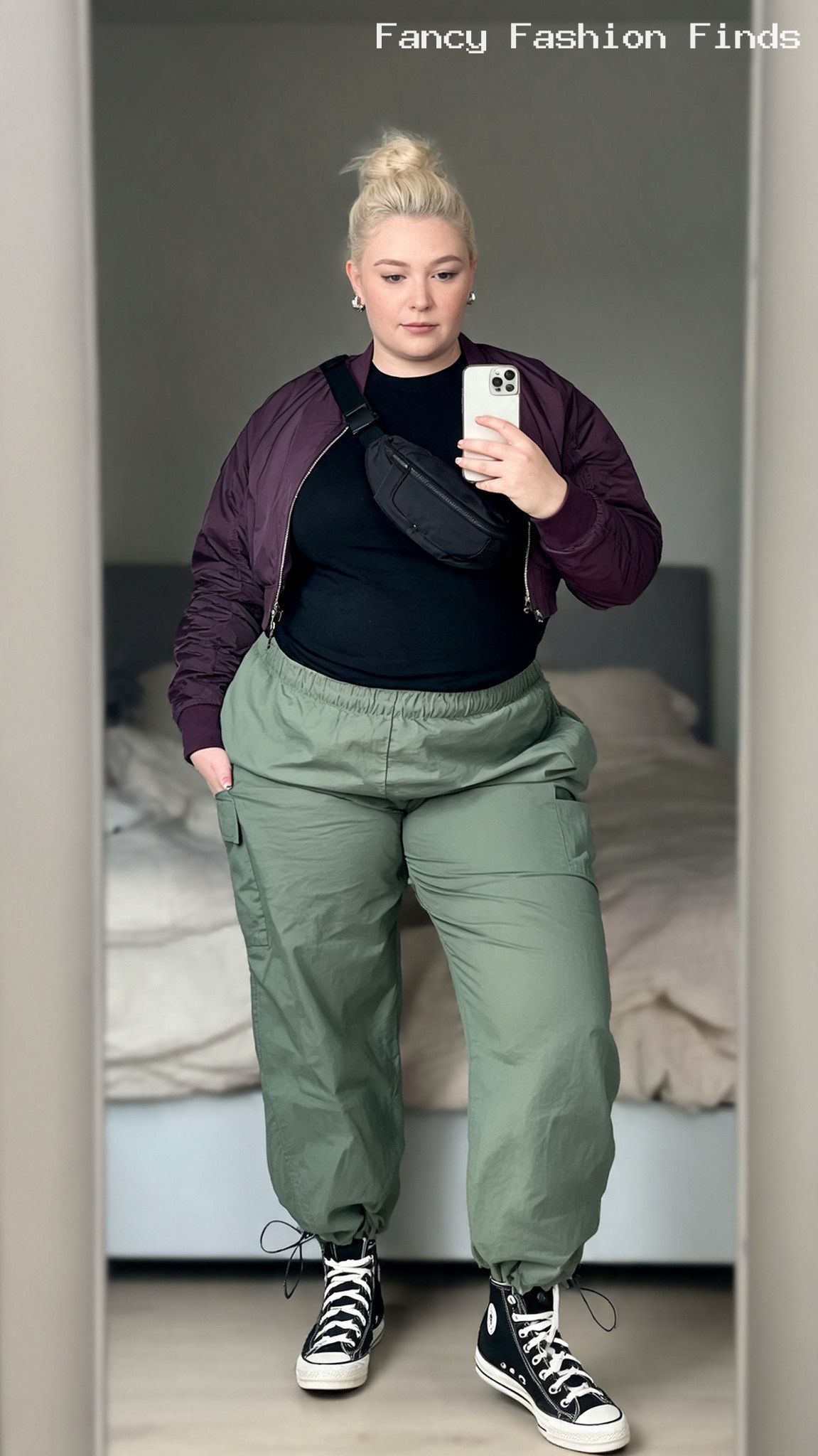 Cargo Pants and High-Tops - 20 Trendy Weekend Outfit Ideas for Plus Size Women Right Now